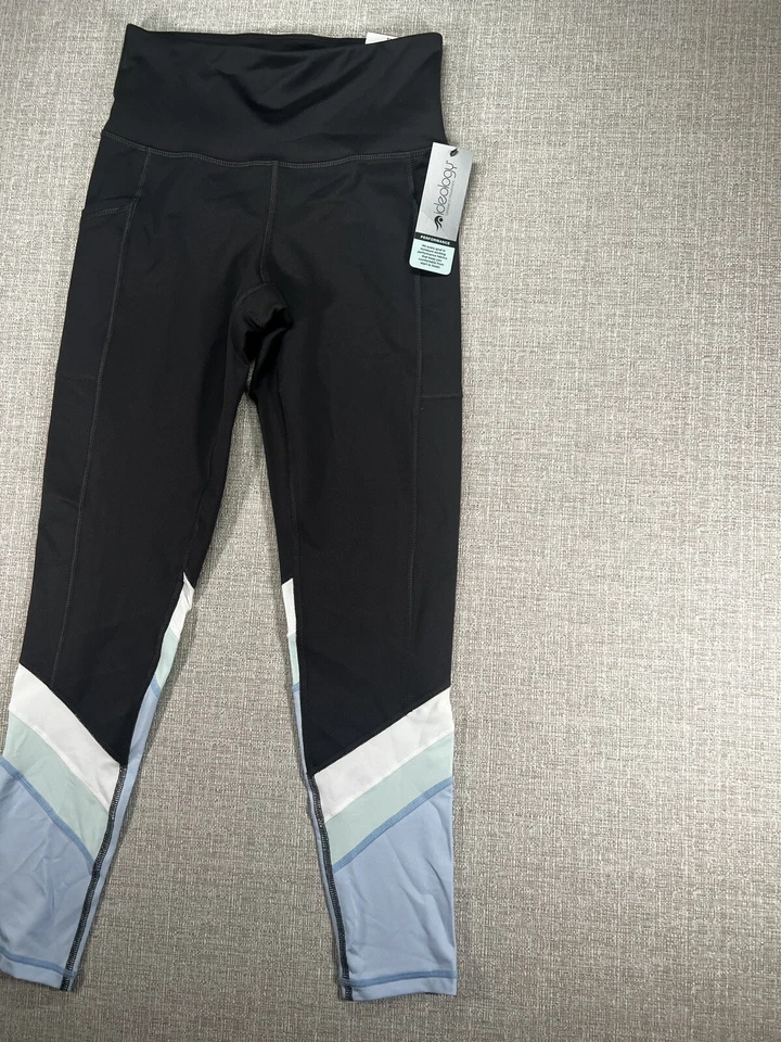 Ideology Leggings Adultos Extra Pequeños Negros Elastizados Atléticos Pantalones Deportivos Aire Libre Foto 3 de 4