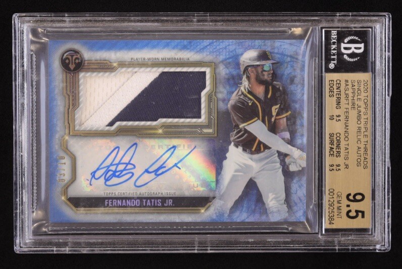 TATIS JR TOPPS RELIC AUTOGRAPH /50