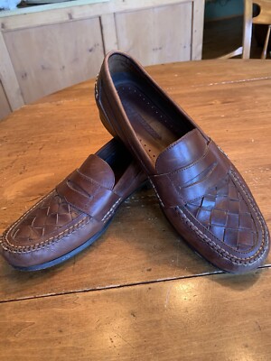 Bert Pulitzer Brown Weave Vamp Penny Loafers 10.5 M | eBay display picture 2