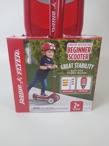 Radio Flyer Grow With Me Beginner Kick Scooter for Ages 2-5 up to 50 lbs Open Bx - Picture 2 of 10