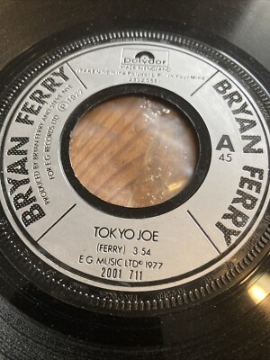 1977 BRYAN FERRY 7'' 45 - TOKYO JOE / SHE'S LEAVING HOME - POLYDOR 2001 711