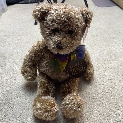 Gotta Getta Gund Bearessence 15'' Inch Brown Teddy Bear Plush Stuffed Animal NEW