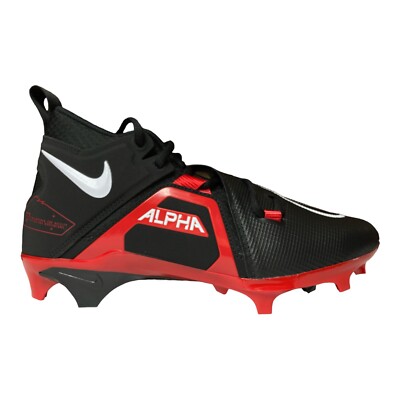 Nike Cleats Mens 18 Black Red Alpha Menace Pro 3 Football CT6649-004 Soccer Nike Alpha Menace Pro 3 Football Cleats Size 9.5 CT6649-004  main image 3