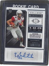 KYLE LAULETTA 2018 PANINI CONTENDERS DRAFT PICKS COLLEGE TICKET AUTO RC #298