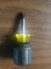 Klein Tools 603-1 No.2 Profilated Phillips Tip Screwdriver, Black and Yellow