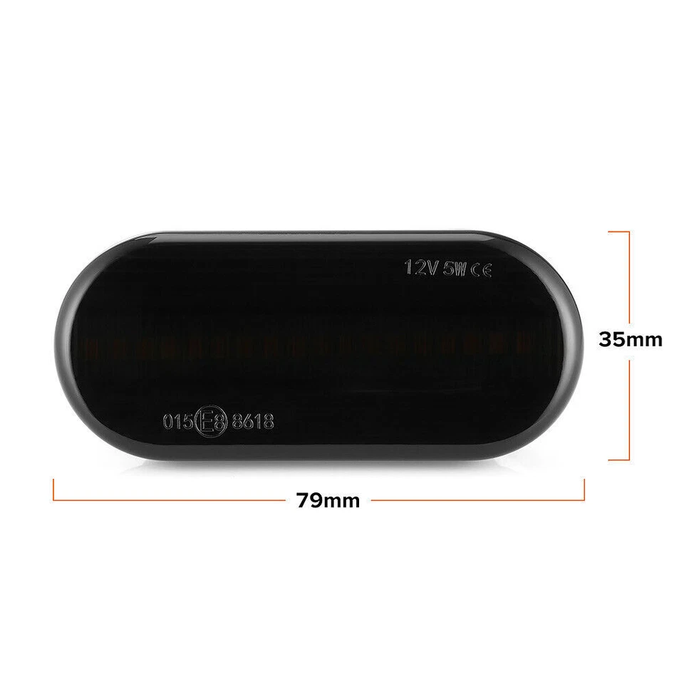 Dynamic Fender Marker LED Turn Signal Indicator Blinker Light For Ford Fiesta Foto 4 de 4