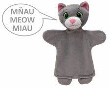 Handpuppe Katze 26cm Sound Beine Kasperletheater Puppenspiel Tier