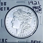 1921 BU GEM MORGAN SILVER DOLLAR UNC MS+++ U.S. MINT RARE COIN 9875