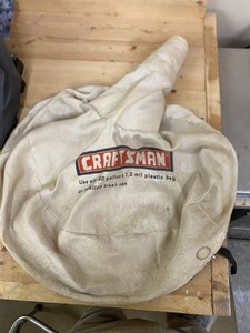 Craftsman 30 Gallon Dust Collection Bag Craftsman Fabric Used