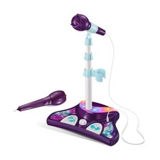 Kids Karaoke Machine with 2 Microphones and Adjustable Stand,AUX Po... Fast Ship