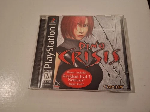 Dino Crisis (Sony PlayStation, 1999) Complete In Box w/Registration Card