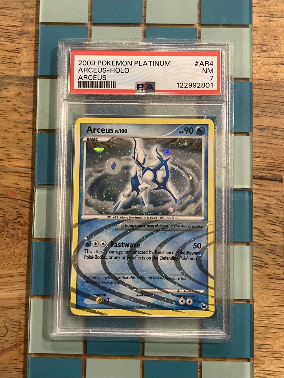 GRADED PSA 7 2009 Pokemon Platinum Arceus-HOLO Arceus #AR4