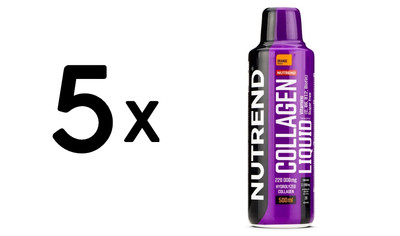 5 x Nutrend Collagen Liquid, Orange - 500 ml. (25,98 EUR/L)