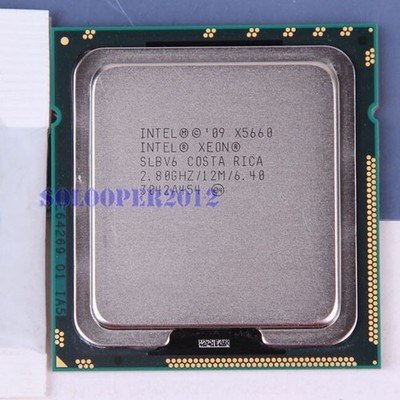 Xeon X5660 LGA 1366/Socket B  (SLBV6) CPU Processor 2.8 GHz #wd