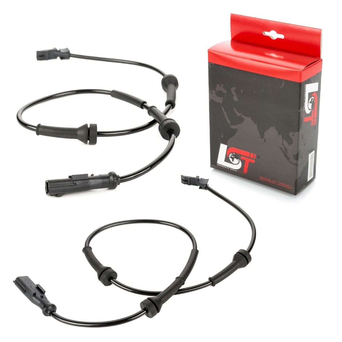 2x ABS Sensor Wheel Speed Sensor Set front for RANAULT KANGOO EXPRESS BE BOP