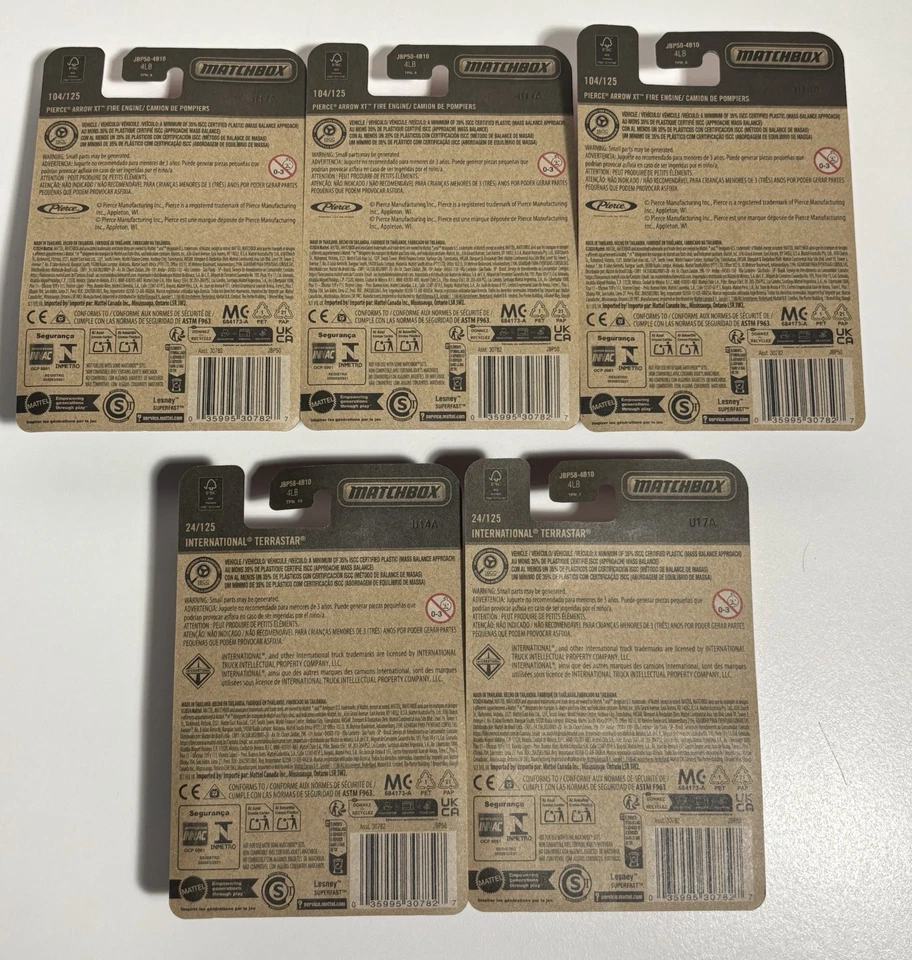 Pierce Arrow XT Fire Engine and International Terrastar Ambulance - Matchbox Lot - Image 2 of 2