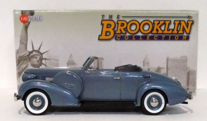 Miniature Brooklin BRK178 - Oldsmobile L-37 Convertible Coupe 1937 - Gris Delmar - 1/43