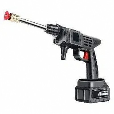 Cordless car cleaning system with foam spray, copper nozzle, and battery-powered