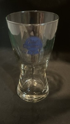 Vintage Pabst Blue Ribbon PBR Pub Beer Glass 6   Tall