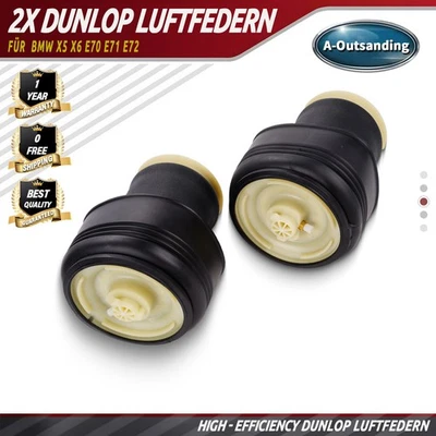 2x Luftfeder Federbalg Hinten L+R Für BMW X5 E70 F15 X6 E71 E72 F16 37126790078
