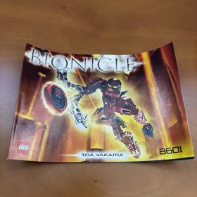 LEGO BIONICLE TOA METRU - TOA VAKAMA - 8601 - COMPLETE MANUAL + BOX