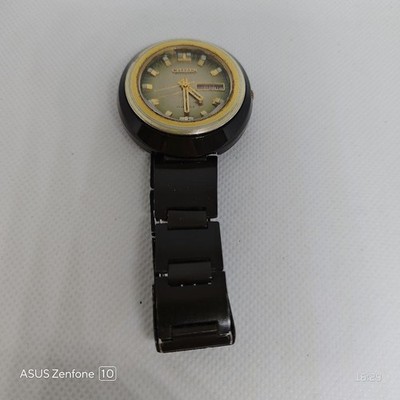 Citizen Seven Star V2 Automatik 21J Day-Date grünes Zifferblatt schwarzes Geh...