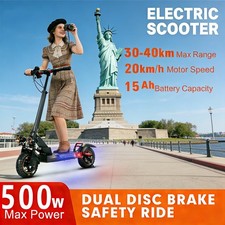 45Miles Adult Electric Scooter: Dual Susp  Brakes, LED , Hi - Tech Urban Glide