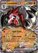 Lycanroc ex 117/193 Double Rare Paldea Evolved Pokemon Holo Near Mint