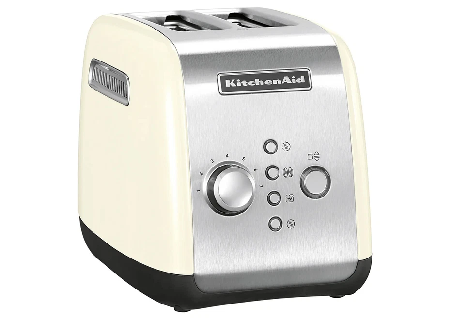 KITCHEN AID KitchenAid Toaster 2 Scheiben creme, extra breite Schlitze, 1100W
