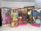 Mattel 1990s Barbie Vintage Lot of 5 NIB Nutcracker Nascar Garden Teacher Rider