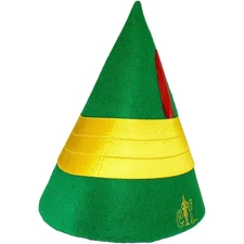 Kurt Adler Christmas Polyester Hat, Buddy the Elf Movie Santa Hat, 11"