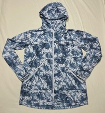 Lululemon Miss Misty Blue Cloud Full Zip Windbreaker Jacket Womens 10