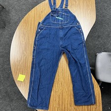 Vintage Men s 46x30 Key Imperial Denim Bib Workwear Overalls 90s 00s Y2K