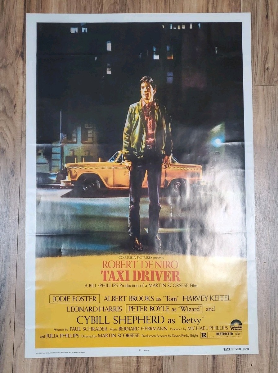 Original 1976 Taxi Driver Movie Poster (24x36) Robert DeNiro