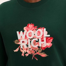 Woolrich x Target Floral Graphic Print Pullover Sweatshirt Forest Green XL NWT