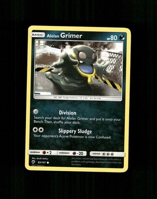 Alolan Grimer 83/147 Common Burning Shadows Pokemon Near Mint