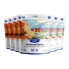 (x6) Backpacker's Pantry Pad Thai with Chicken, 2 Servings Per Pouch Exp. 8/2028