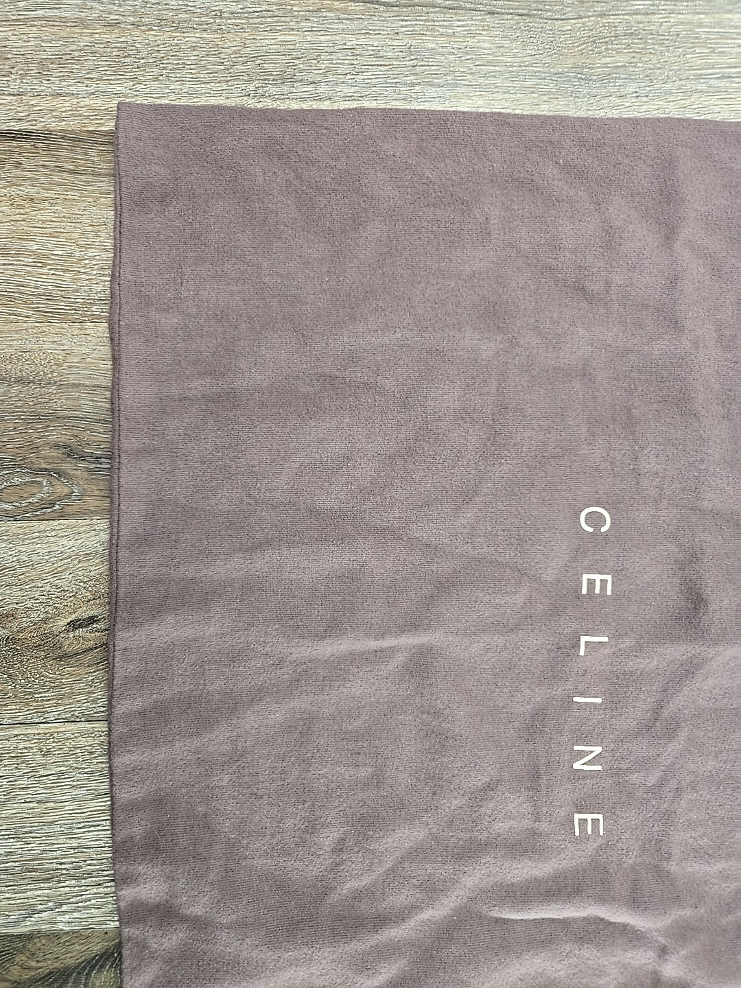 CELINE Dust Bag Large Rectangular Brown Drawstrin… - image 2