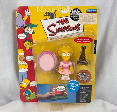 2002 The Simpsons - Sunday Best Lisa - Playmates Interactive - 3.5'' Tall - B2
