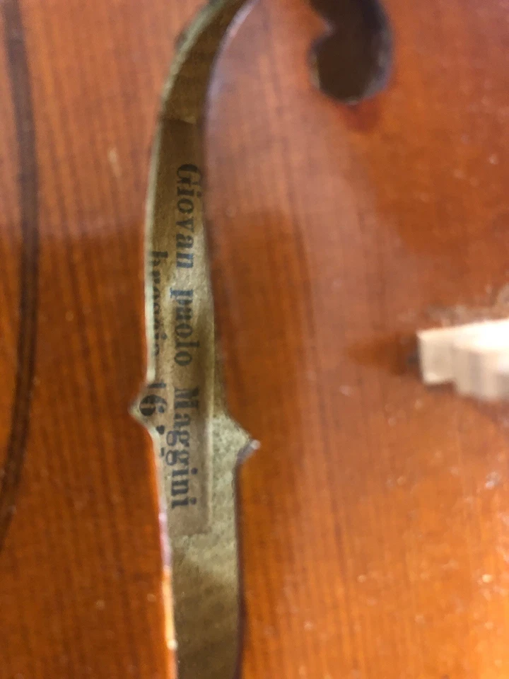 Beautiful Violin Labeled Giovan Paolo Maggini Bresein 1633 Totally Rebuilt - Image 2 of 4