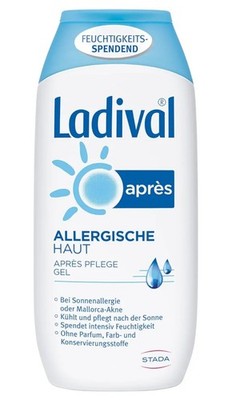 4x Ladival Apres Gel für Allergische Haut, 200 Ml