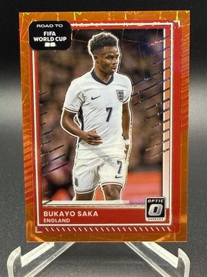 2025-26 Donruss Road To FIFA World Cup Bukayo Saka #65 Orange Velocity /199