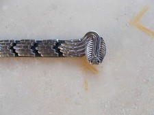 Schlangengürtel 70er Jahre. Leder Metall Top Zustand