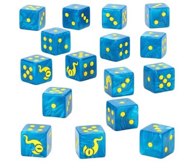 Warhammer 40K Thousand Sons Chaos Space Marines Dice Pack New Sealed Free Ship