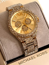 MICHAEL KORS MK6958 Oversized Camille Pavé Gold-Tone Ladies Watch BNWT GBox $495