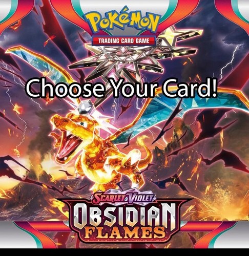 NM-MINT POKEMON COMPLETE YOUR SET SCARLET & VIOLET OBSIDIAN FLAMES U- PICK EX FA - Picture 1 of 37
