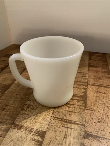 Fire King White Milk Glass Coffee Cup Mug Vintage USA
