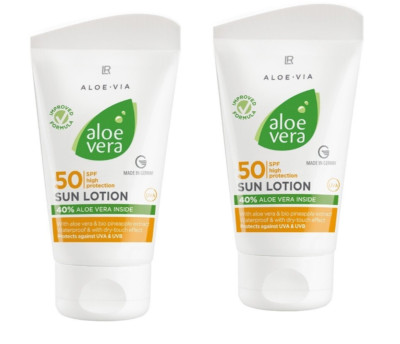 2x LR Aloe Vera Sonnenlotion LSF 50 Sonnencreme 23113-101 75 ml Pflege Sun lr