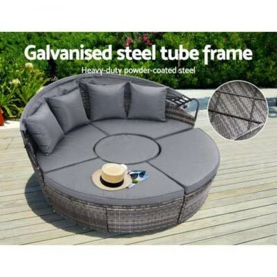 Outdoor Lounge Setting Patio Furniture Sofa Wicker Rattan Garden
