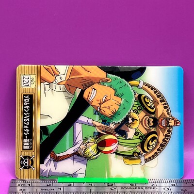 Zoro Sanji Foxy 220 One Piece King of Pirates Gummy Card 2004